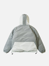 Anorak multi-zip colorblock